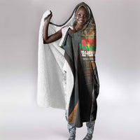 Thomas Sankara Hooded Blanket Burkina Faso Africa Self-Reliance Message and Military Portrait - Wonder Print Shop
