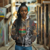 Thomas Sankara Hoodie Burkina Faso Africa Self-Reliance Message and Military Portrait - Wonder Print Shop