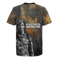 Thomas Sankara Rugby Jersey Burkina Faso Africa Self-Reliance Message and Military Portrait - Wonder Print Shop
