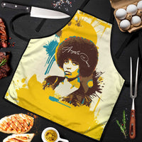 Angela Davis Apron Bold Pop Art Style Freedom Is a Constant Struggle Quote Civil Rights Activist - Wonder Print Shop