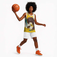 Angela Davis Basketball Jersey Bold Pop Art Style Freedom Is a Constant Struggle Quote Civil Rights Activist - Wonder Print Shop