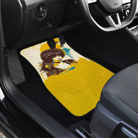 Angela Davis Car Mats Bold Pop Art Style Freedom Is a Constant Struggle Quote Civil Rights Activist - Wonder Print Shop