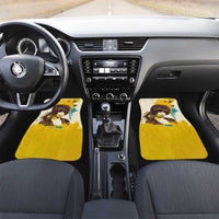 Angela Davis Car Mats Bold Pop Art Style Freedom Is a Constant Struggle Quote Civil Rights Activist - Wonder Print Shop