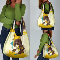 Angela Davis Grocery Bag Bold Pop Art Style Freedom Is a Constant Struggle Quote Civil Rights Activist - Wonder Print Shop