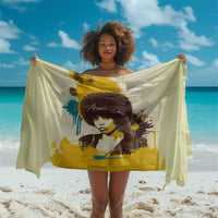 Angela Davis Sarong Bold Pop Art Style Freedom Is a Constant Struggle Quote Civil Rights Activist - Wonder Print Shop