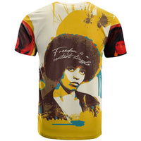 Angela Davis T shirt Bold Pop Art Style Freedom Is a Constant Struggle Quote Civil Rights Activist TS04