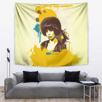 Angela Davis Tapestry Bold Pop Art Style Freedom Is a Constant Struggle Quote Civil Rights Activist - Wonder Print Shop