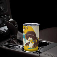 Angela Davis Tumbler Cup Bold Pop Art Style Freedom Is a Constant Struggle Quote Civil Rights Activist - Wonder Print Shop