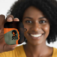Angela Davis AirPods Case Retro Graphic Design I Am Changing the Things I Cannot Accept Quote Civil Rights Empowerment Tribute - Wonder Print Shop