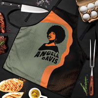 Angela Davis Apron Retro Graphic Design I Am Changing the Things I Cannot Accept Quote Civil Rights Empowerment Tribute - Wonder Print Shop