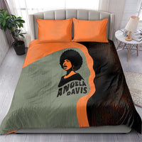 Angela Davis Bedding Set Retro Graphic Design I Am Changing the Things I Cannot Accept Quote Civil Rights Empowerment Tribute - Wonder Print Shop