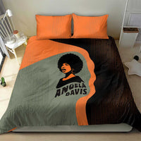 Angela Davis Bedding Set Retro Graphic Design I Am Changing the Things I Cannot Accept Quote Civil Rights Empowerment Tribute - Wonder Print Shop
