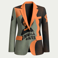 Angela Davis Blazer Retro Graphic Design I Am Changing the Things I Cannot Accept Quote Civil Rights Empowerment Tribute - Wonder Print Shop