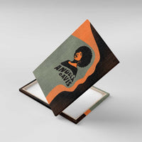 Angela Davis Canvas Wall Art Retro Graphic Design I Am Changing the Things I Cannot Accept Quote Civil Rights Empowerment Tribute - Wonder Print Shop