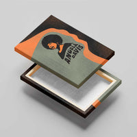 Angela Davis Canvas Wall Art Retro Graphic Design I Am Changing the Things I Cannot Accept Quote Civil Rights Empowerment Tribute - Wonder Print Shop