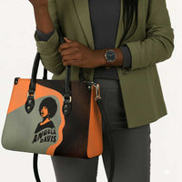 Angela Davis Leather Bag Retro Graphic Design I Am Changing the Things I Cannot Accept Quote Civil Rights Empowerment Tribute - Wonder Print Shop