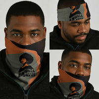 Angela Davis Neck Gaiter Retro Graphic Design I Am Changing the Things I Cannot Accept Quote Civil Rights Empowerment Tribute - Wonder Print Shop