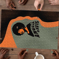 Angela Davis Puzzle Retro Graphic Design I Am Changing the Things I Cannot Accept Quote Civil Rights Empowerment Tribute - Wonder Print Shop