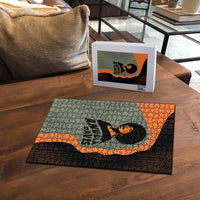 Angela Davis Puzzle Retro Graphic Design I Am Changing the Things I Cannot Accept Quote Civil Rights Empowerment Tribute - Wonder Print Shop