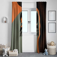 Angela Davis Window Curtain Retro Graphic Design I Am Changing the Things I Cannot Accept Quote Civil Rights Empowerment Tribute - Wonder Print Shop