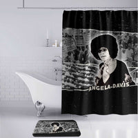Angela Davis Bathroom Set Protest Design Liberating Minds and Society Quote Civil Rights Movement - Wonder Print Shop