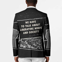 Angela Davis Blazer Protest Design Liberating Minds and Society Quote Civil Rights Movement - Wonder Print Shop