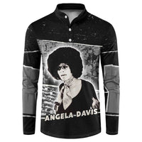 Angela Davis Button Sweatshirt Protest Design Liberating Minds and Society Quote Civil Rights Movement