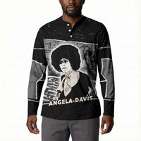 Angela Davis Button Sweatshirt Protest Design Liberating Minds and Society Quote Civil Rights Movement