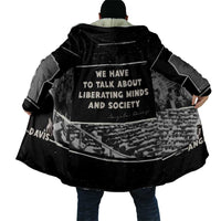 Angela Davis Cloak Protest Design Liberating Minds and Society Quote Civil Rights Movement - Wonder Print Shop
