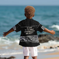 Angela Davis Kid Hawaiian Shirt Protest Design Liberating Minds and Society Quote Civil Rights Movement TS04