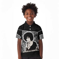 Angela Davis Kid Polo Shirt Protest Design Liberating Minds and Society Quote Civil Rights Movement TS04