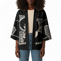 Angela Davis Kimono Protest Design Liberating Minds and Society Quote Civil Rights Movement - Wonder Print Shop