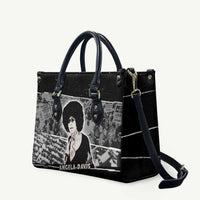Angela Davis Leather Bag Protest Design Liberating Minds and Society Quote Civil Rights Movement - Wonder Print Shop