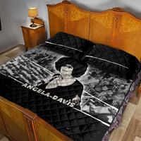 Angela Davis Quilt Bed Set Protest Design Liberating Minds and Society Quote Civil Rights Movement - Wonder Print Shop