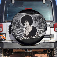 Angela Davis Spare Tire Cover Protest Design Liberating Minds and Society Quote Civil Rights Movement - Wonder Print Shop