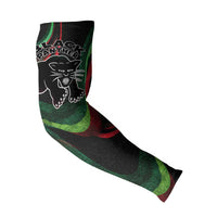 Huey P. Newton Arm Sleeves Swirl Design Black Panther Party Symbol Revolutionary Tribute - Wonder Print Shop