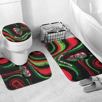 Huey P. Newton Bathroom Set Swirl Design Black Panther Party Symbol Revolutionary Tribute - Wonder Print Shop