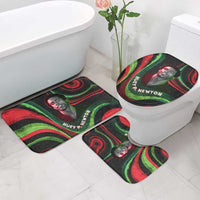 Huey P. Newton Bathroom Set Swirl Design Black Panther Party Symbol Revolutionary Tribute - Wonder Print Shop