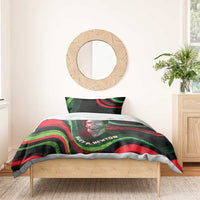 Huey P. Newton Bedding Set Swirl Design Black Panther Party Symbol Revolutionary Tribute - Wonder Print Shop