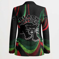 Huey P. Newton Blazer Swirl Design Black Panther Party Symbol Revolutionary Tribute - Wonder Print Shop