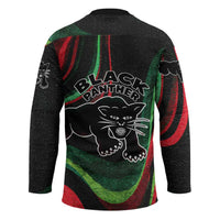 Huey P. Newton Hockey Jersey Swirl Design Black Panther Party Symbol Revolutionary Tribute - Wonder Print Shop