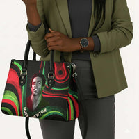 Huey P. Newton Leather Bag Swirl Design Black Panther Party Symbol Revolutionary Tribute - Wonder Print Shop