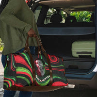 Huey P. Newton Travel Bag Swirl Design Black Panther Party Symbol Revolutionary Tribute - Wonder Print Shop
