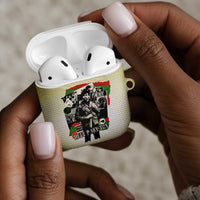 Huey P. Newton AirPods Case Black Panther Collage Design Civil Rights Movement Theme Revolutionary Tribute - Wonder Print Shop