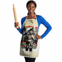 Huey P. Newton Apron Black Panther Collage Design Civil Rights Movement Theme Revolutionary Tribute - Wonder Print Shop