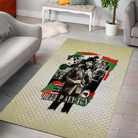 Huey P. Newton Area Rug Black Panther Collage Design Civil Rights Movement Theme Revolutionary Tribute - Wonder Print Shop