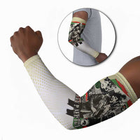 Huey P. Newton Arm Sleeves Black Panther Collage Design Civil Rights Movement Theme Revolutionary Tribute - Wonder Print Shop