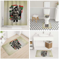 Huey P. Newton Bathroom Set Black Panther Collage Design Civil Rights Movement Theme Revolutionary Tribute - Wonder Print Shop