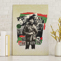 Huey P. Newton Canvas Wall Art Black Panther Collage Design Civil Rights Movement Theme Revolutionary Tribute - Wonder Print Shop