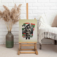 Huey P. Newton Canvas Wall Art Black Panther Collage Design Civil Rights Movement Theme Revolutionary Tribute - Wonder Print Shop